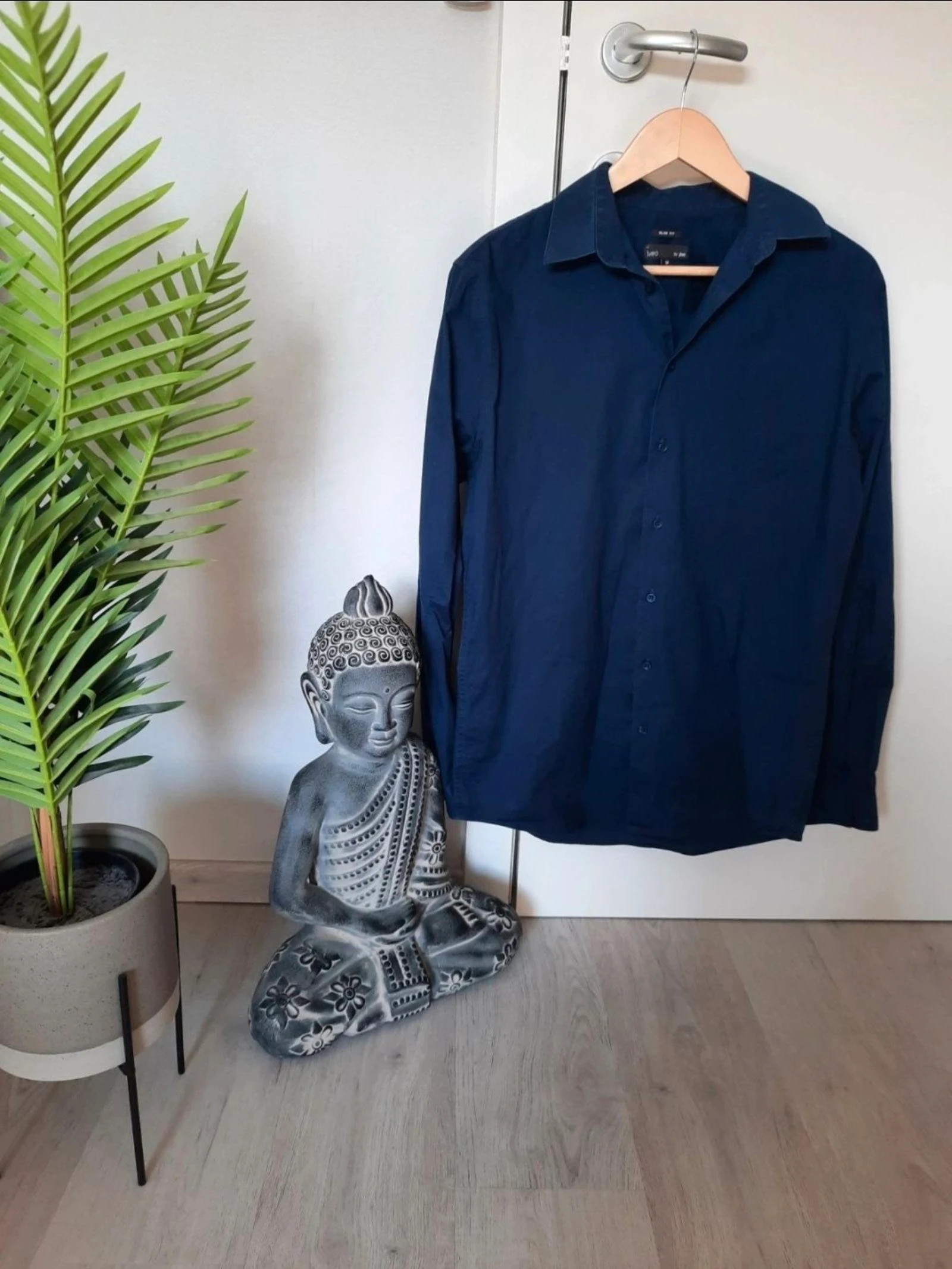 Blauw hemd Iveo by JBC maat M